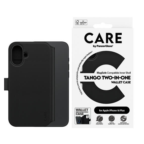 PanzerGlass Care iPhone 16 Plus Mag Book 2v1 Black3