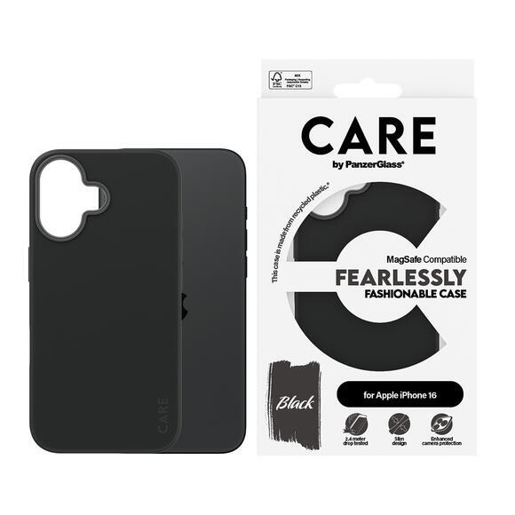 PanzerGlass Care iPhone 16 MagSafe Fearless Black3