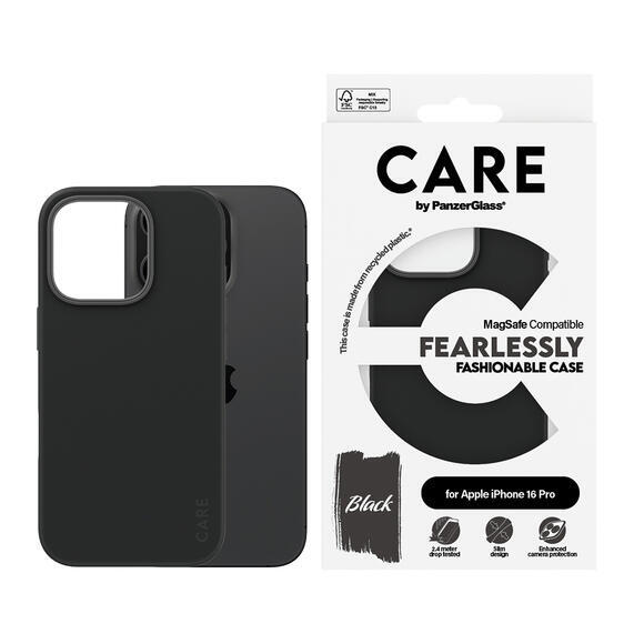 PanzerGlass Care iPh 16 Pro MagSafe Fearless Black3