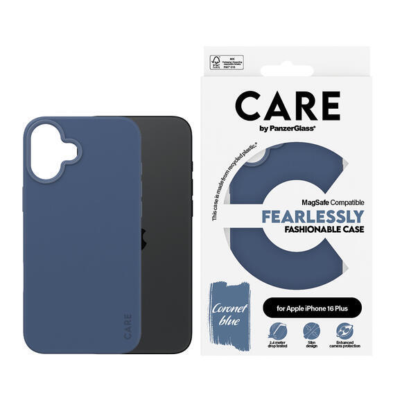 PanzerGlass Care iPh 16 Plus MagSafe Fearless Blue3