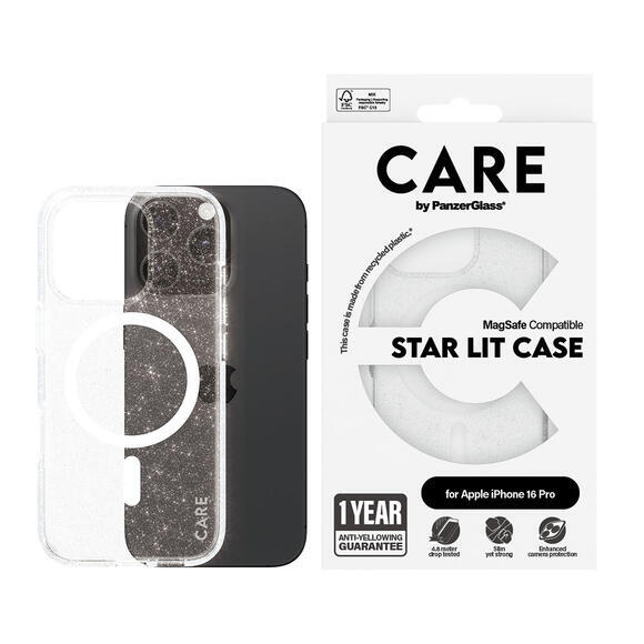 PanzerGlass Care iPh 16 Pro MagSafe StarLit White3