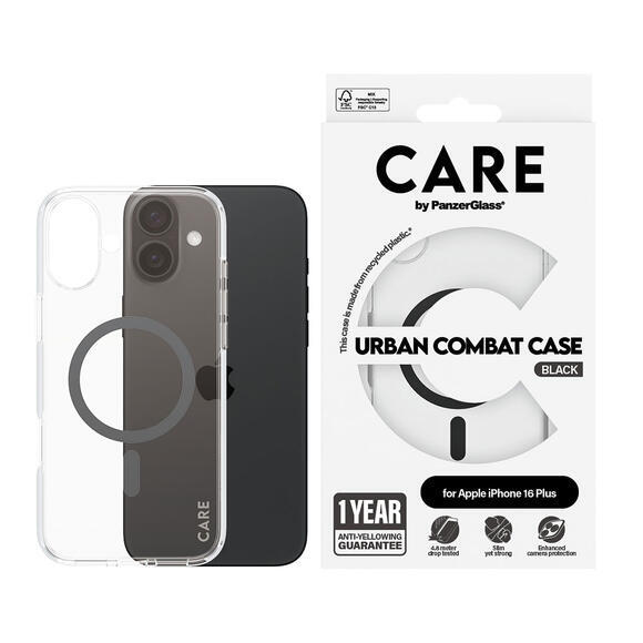 PanzerGlass Care iPh 16 Plus Magsafe Urban Black3