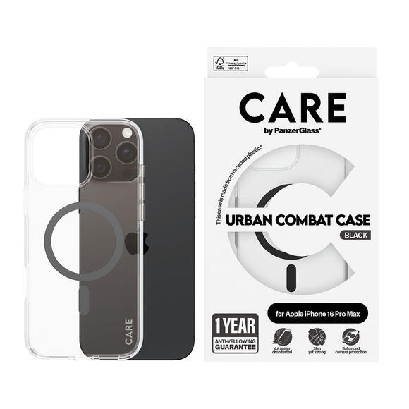 PanzerGlass Care iPh 16Pro Max Magsafe Urban Black3