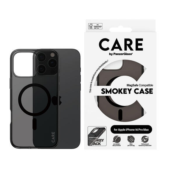 PanzerGlass Care iPhone 16 Pro Max MagSafe Smokey3