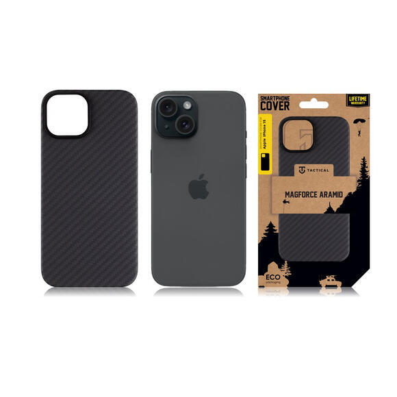 Tactical MagForce Aramid kryt iPhone 15, Black3