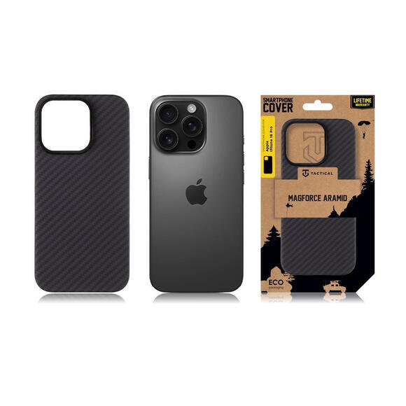 Tactical MagForce Aramid kryt iPhone 16 Pro, Black3