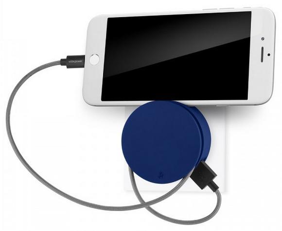 USBEPOWER AERO MINI charger 2USB ports cable Blue3