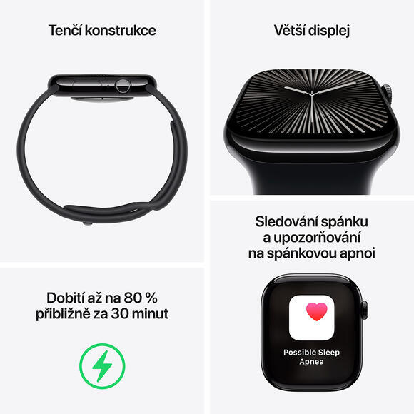 Apple Watch Series 10 46mm Silver, Blue Sport L.3