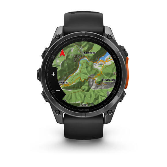 Garmin fenix 8 47mm,AMOLED,Glass,SlGr Steel/Blc SB3