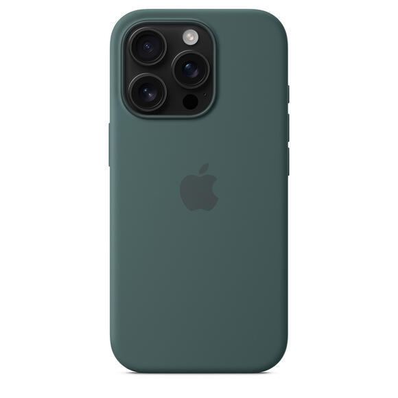 iPhone 16 Pro Silicone Case MagSafe Lake Green4