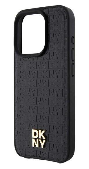 DKNY Repeat Pattern Stack Logo iPhone 13 Pro,Black4