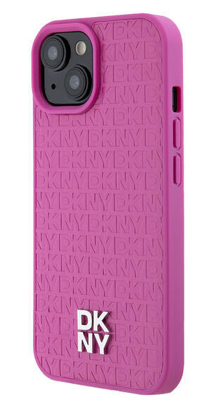 DKNY Repeat Pattern Stack Logo iPhone 15, Pink4