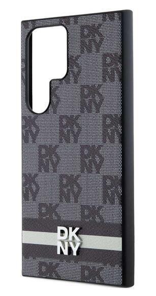 DKNY Checkered Pattern and Stripe Galaxy S24U,Blac4