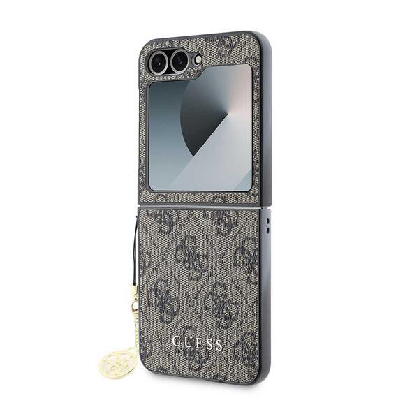 Guess 4G Charm Hard Case Galaxy Z Flip6, Brown4