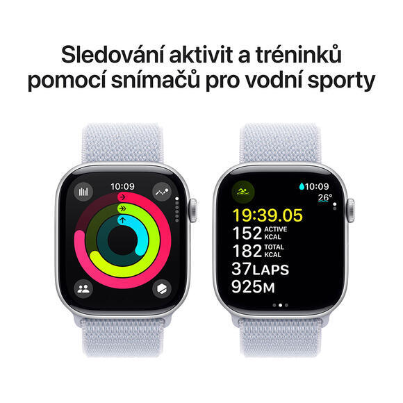 Apple Watch Series 10 42mm Silver, Blue Sport L4