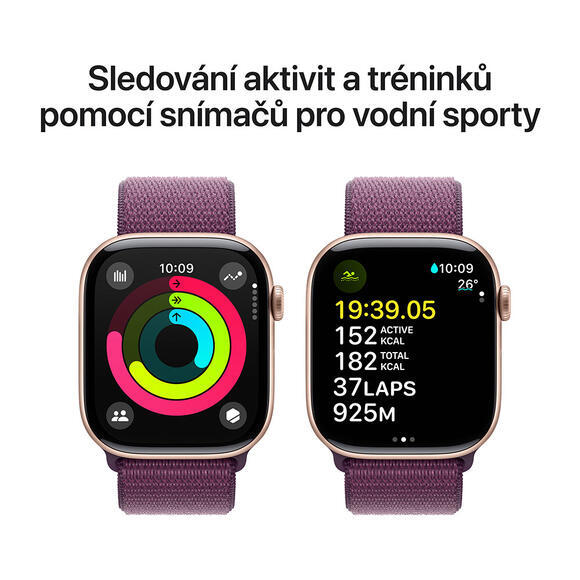 Apple Watch Series 10 42mm Rose Gold, Plum Sport  L4