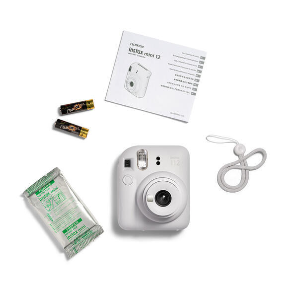 Fujifilm Instax Mini 12 Mega Pack Clay White+film5