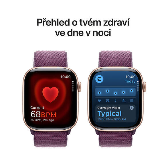 Apple Watch S10 Cell 42mm Rose Gold, Plum Sport L5