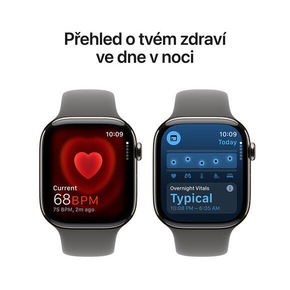 Apple Watch S10 Cell 42mm N.Titan, S.Grey SB, M/L5