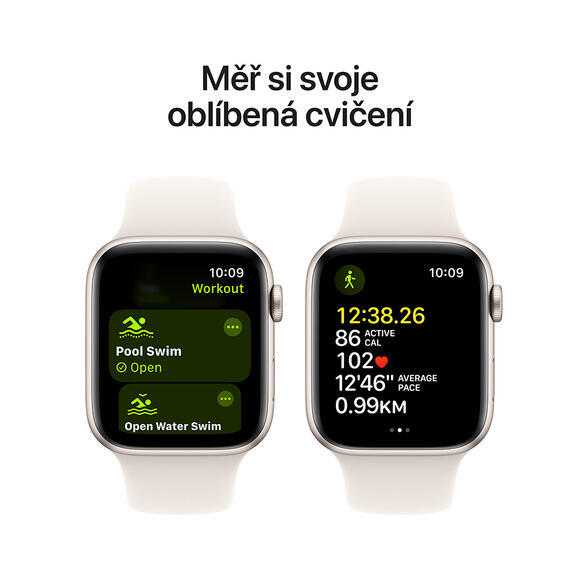 Apple Watch SE 40mm 2024 Starlight, Starlig SB,M/L6