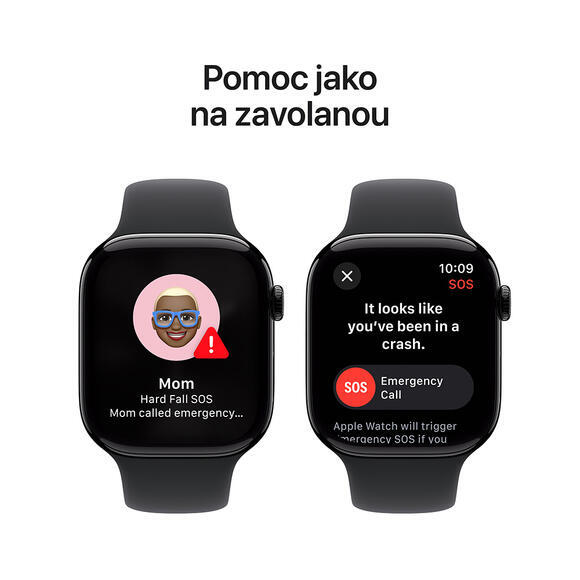 Apple Watch Series 10 42mm Jet Black, Black SB, M/L6