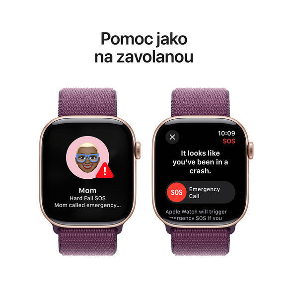 Apple Watch Series 10 42mm Rose Gold, Plum Sport  L6