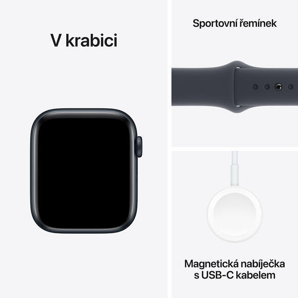 Apple Watch SE 40mm 2024 Midnight, Midnight SB,S/M7