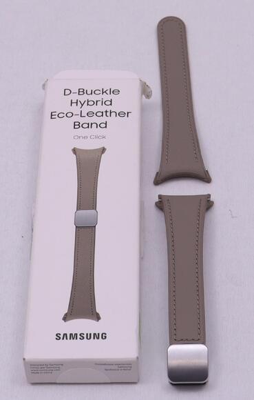 D-Buckle Hybrid Eco-Leather Band Slim, S/M, Etoupe7