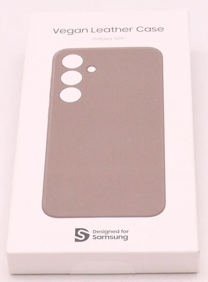 Samsung Vegan Leather Case Galaxy S24+, Taupe7