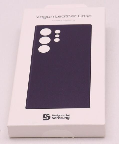 Samsung Vegan Leather Case Galaxy S24U,Dark Violet7