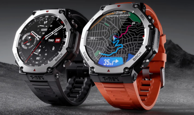 Amazfit T-Rex 3: Chytré hodinky do nepohody zaujmou více než třítýdenní výdrží.